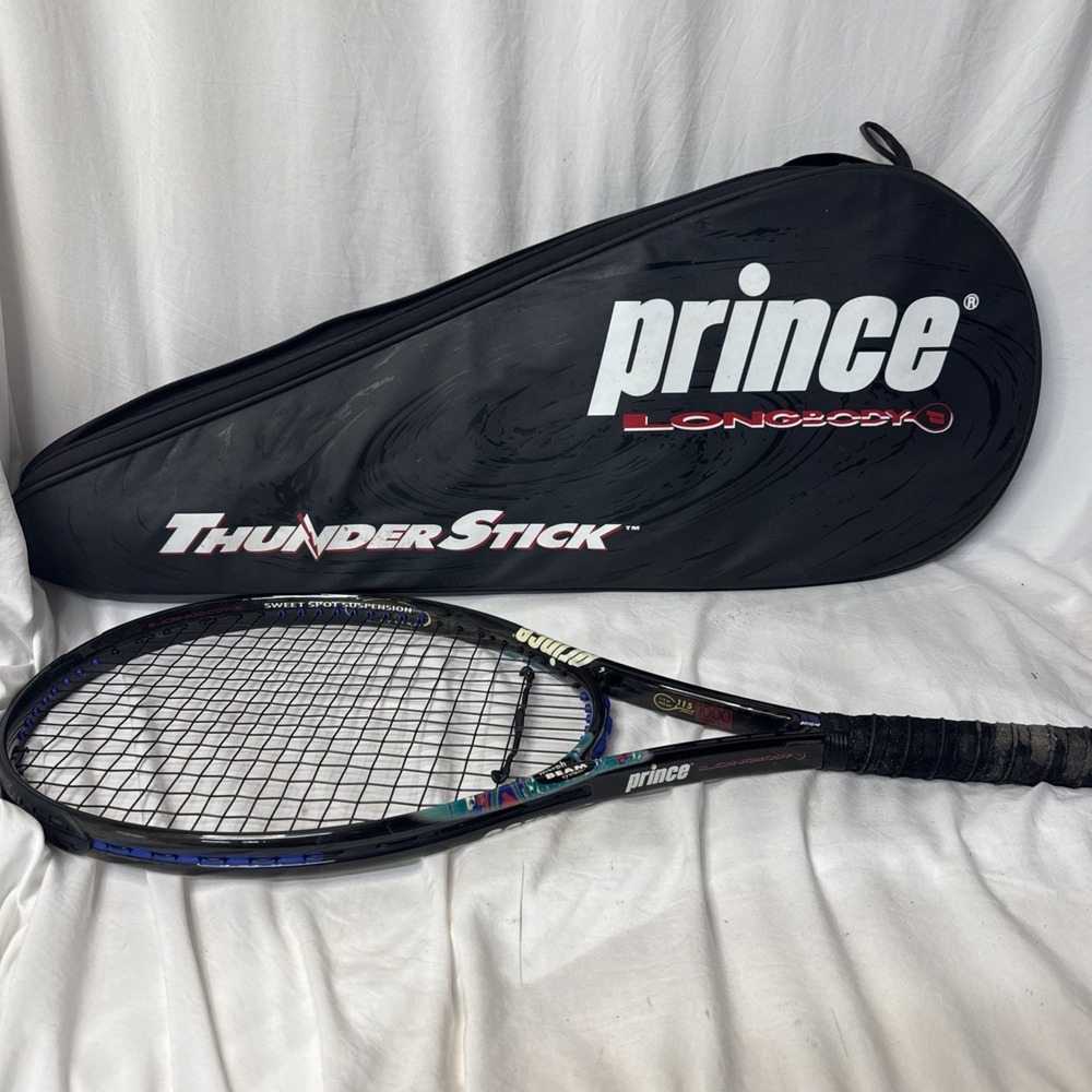 Prince Longbody ThunderStick 1000 Tennis Racquet 115 Sq In With Case